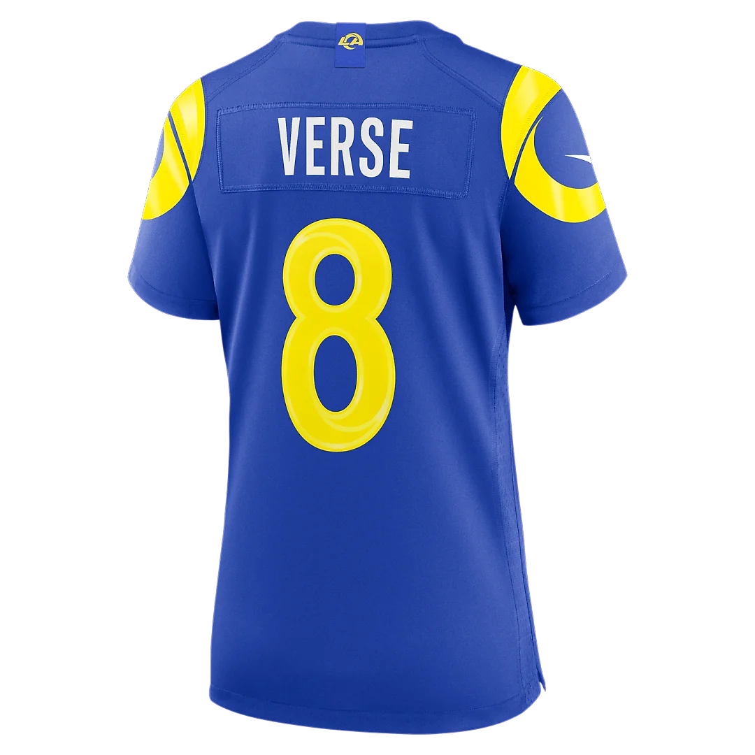 Zennovawear Jared Verse Los Angeles Rams Women's Game Jersey - Royal