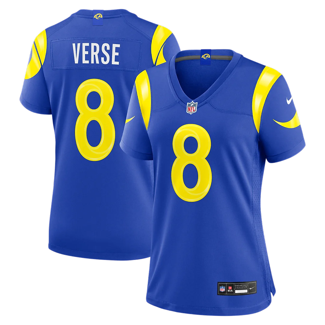 Zennovawear Jared Verse Los Angeles Rams Women's Game Jersey - Royal