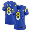Zennovawear Jared Verse Los Angeles Rams Women's Team Game Jersey - Royal