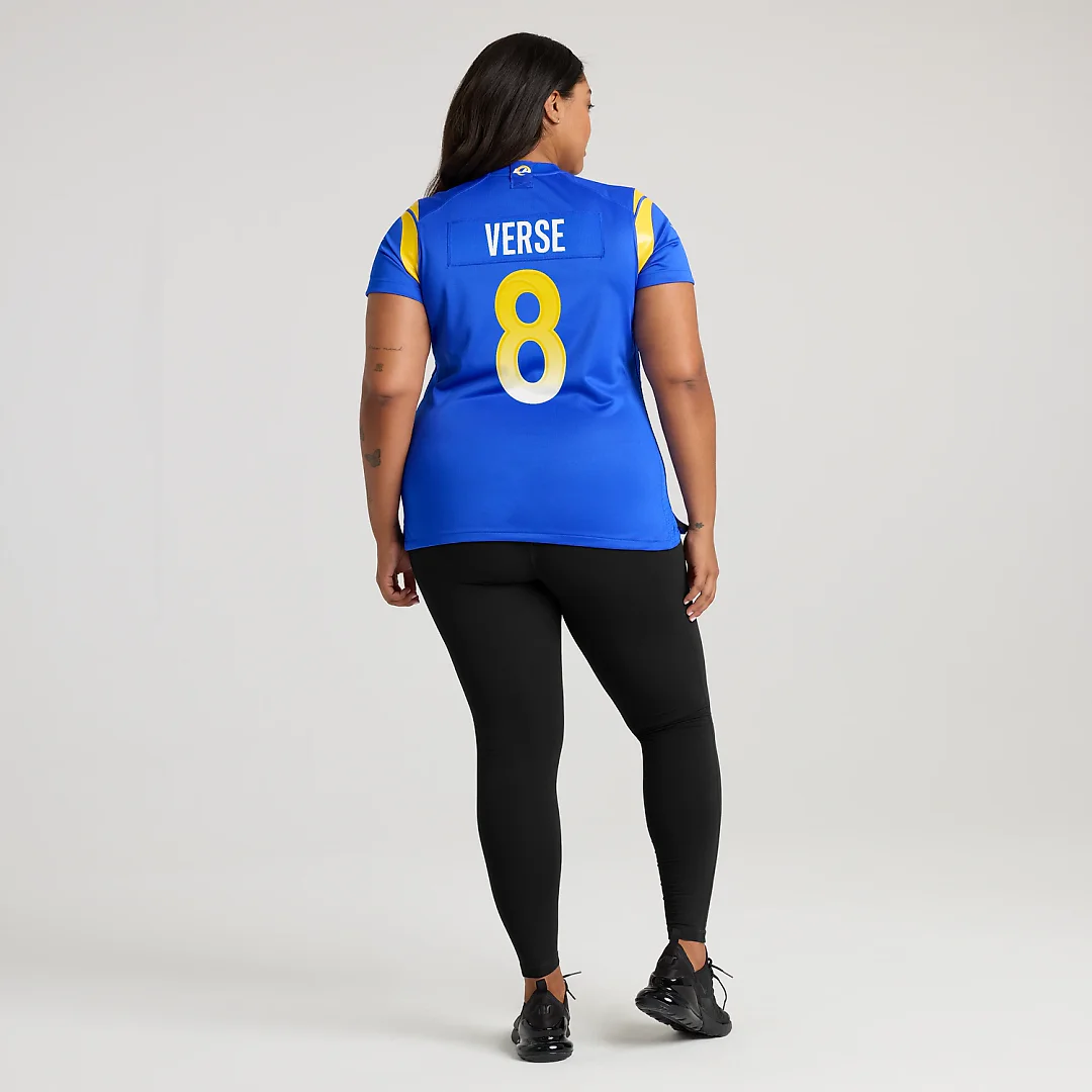 Zennovawear Jared Verse Los Angeles Rams Women's Team Game Jersey - Royal