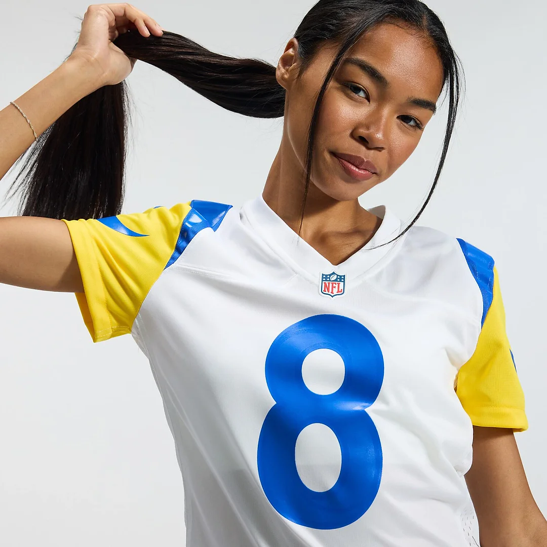 Zennovawear Jared Verse Los Angeles Rams Women's Game Jersey - White