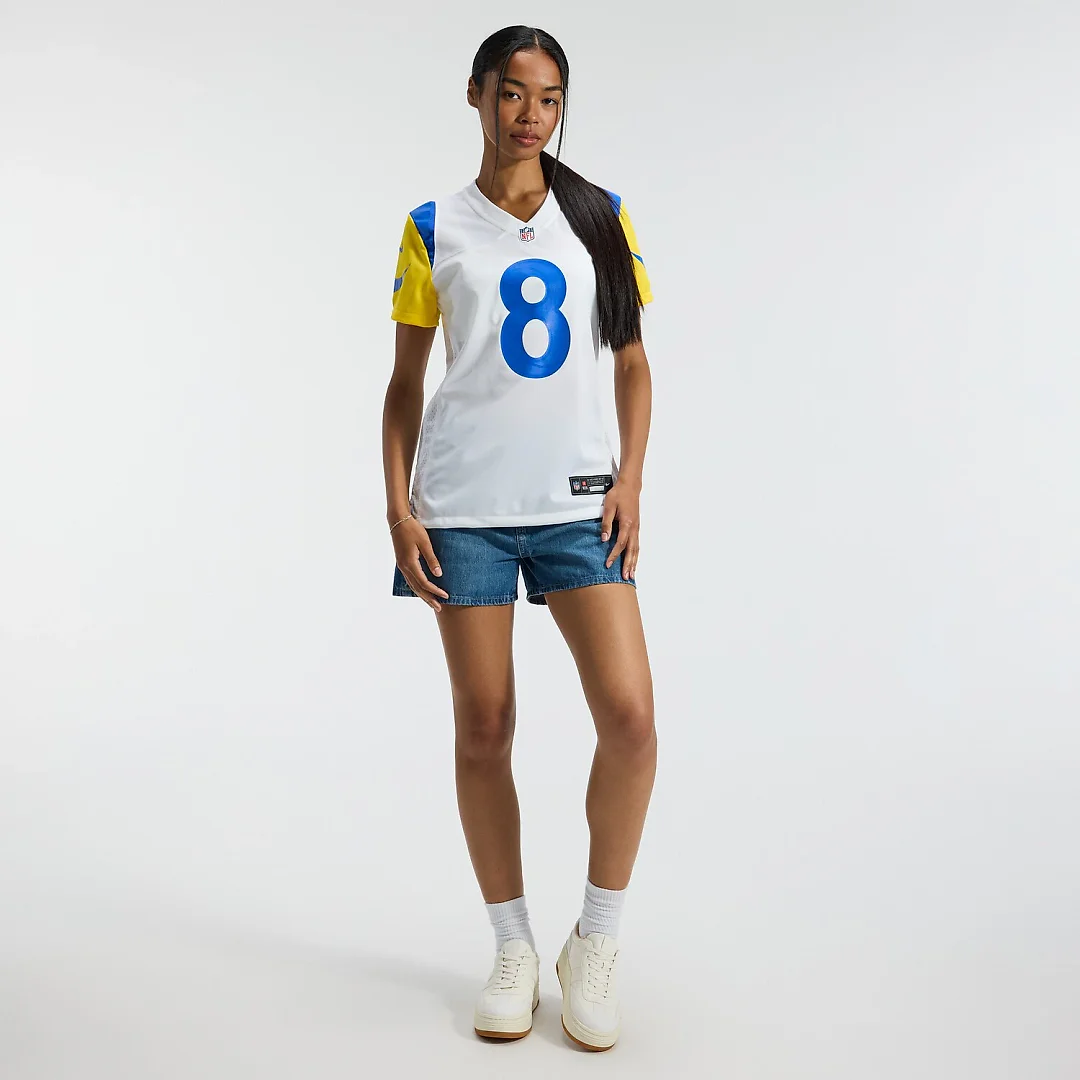 Zennovawear Jared Verse Los Angeles Rams Women's Game Jersey - White