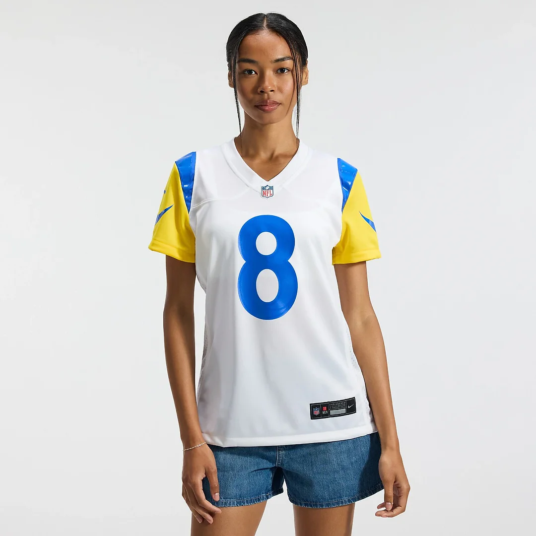Zennovawear Jared Verse Los Angeles Rams Women's Game Jersey - White