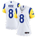 Zennovawear Jared Verse Los Angeles Rams Women's Game Jersey - White