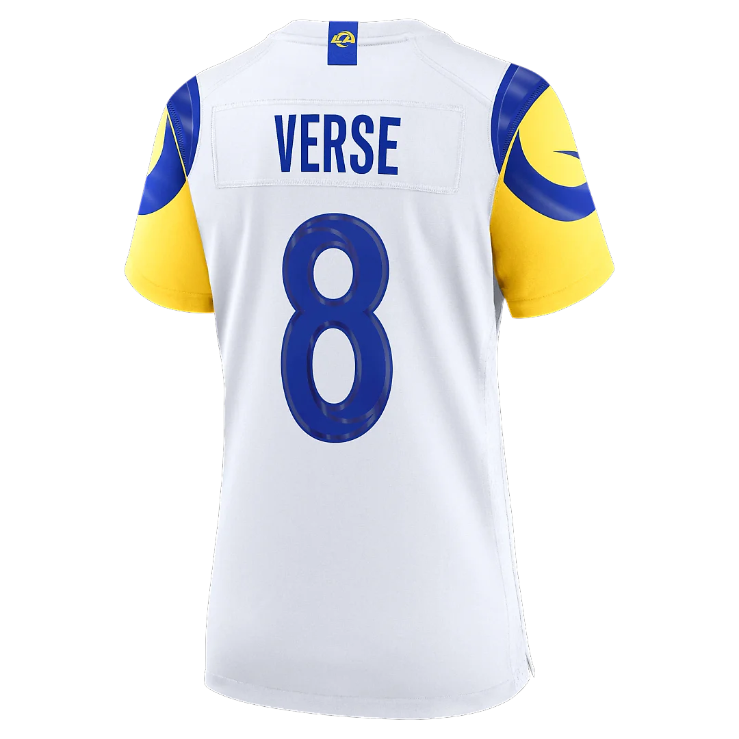 Zennovawear Jared Verse Los Angeles Rams Women's Game Jersey - White
