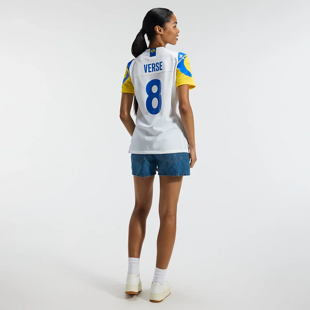 Zennovawear Jared Verse Los Angeles Rams Women's Game Jersey - White
