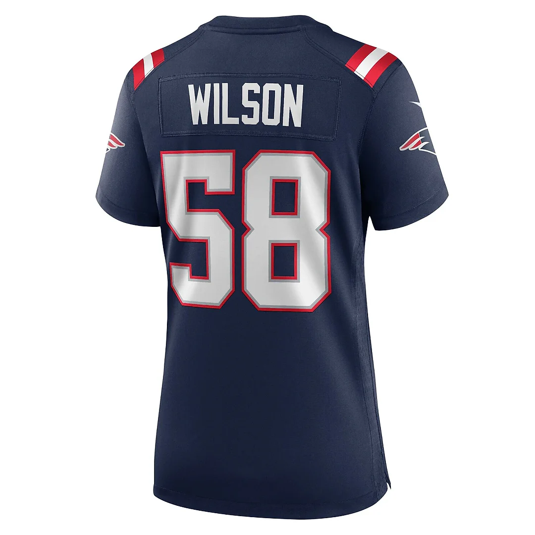 Zennovawear Jared Wilson New England Patriots Women's Team Game Jersey - Navy