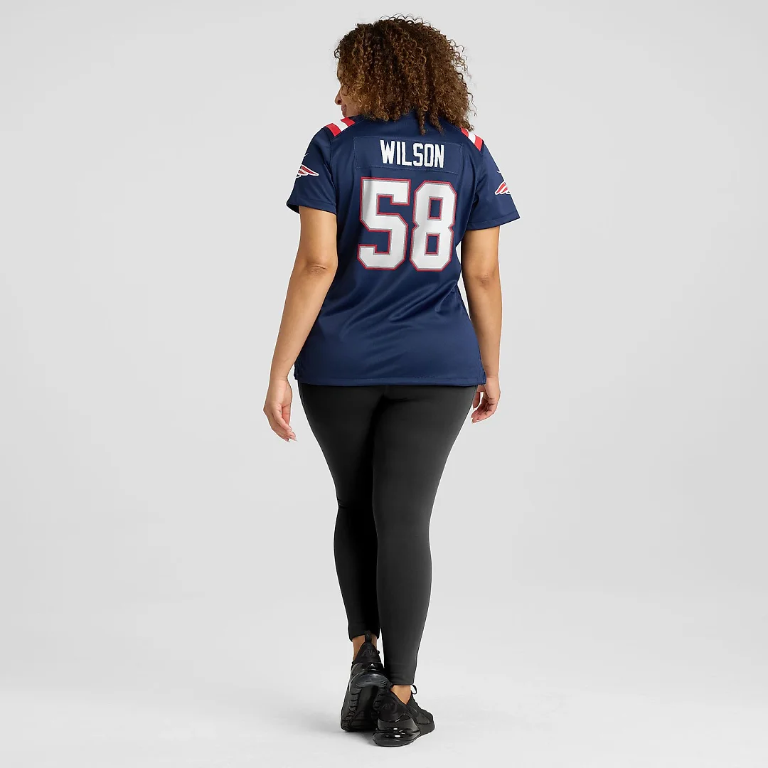 Zennovawear Jared Wilson New England Patriots Women's Team Game Jersey - Navy