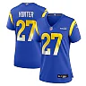 Zennovawear Jarquez Hunter Los Angeles Rams Women's Team Game Jersey - Royal