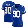 Zennovawear Jarran Reed Seattle Seahawks Women's Throwback Player Game Jersey - Royal