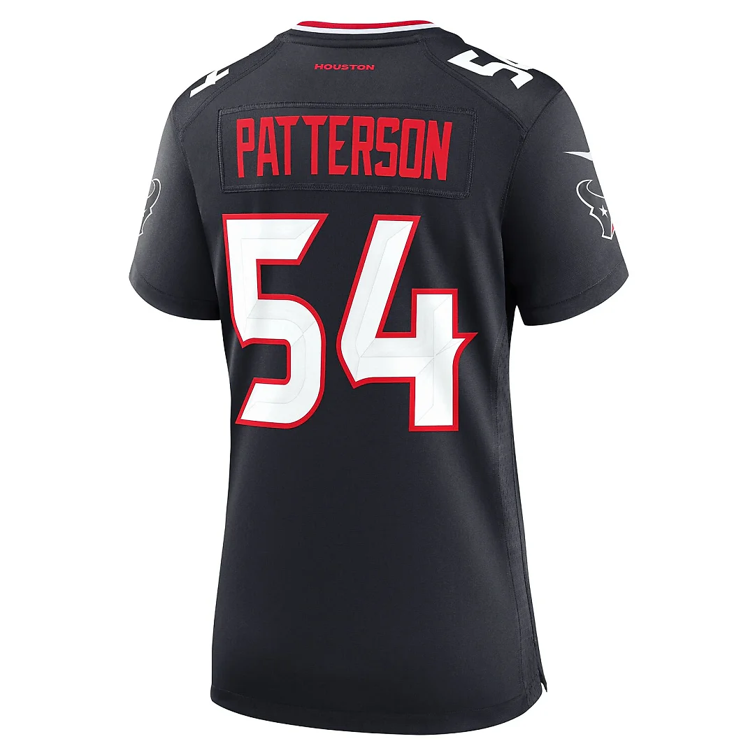 Zennovawear Jarrett Patterson Houston Texans Women's Team Game Jersey - Navy