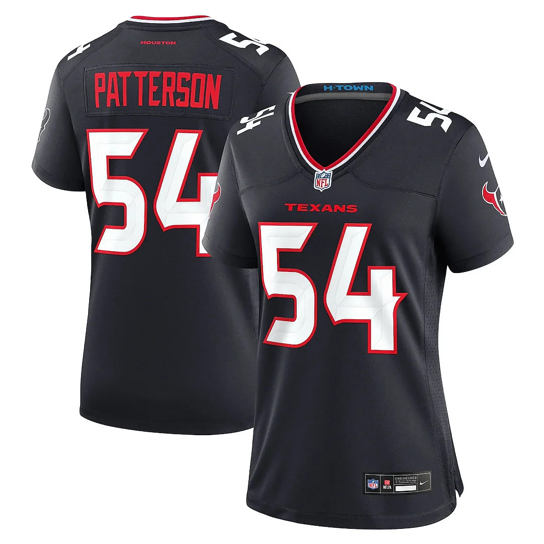 Zennovawear Jarrett Patterson Houston Texans Women's Team Game Jersey - Navy