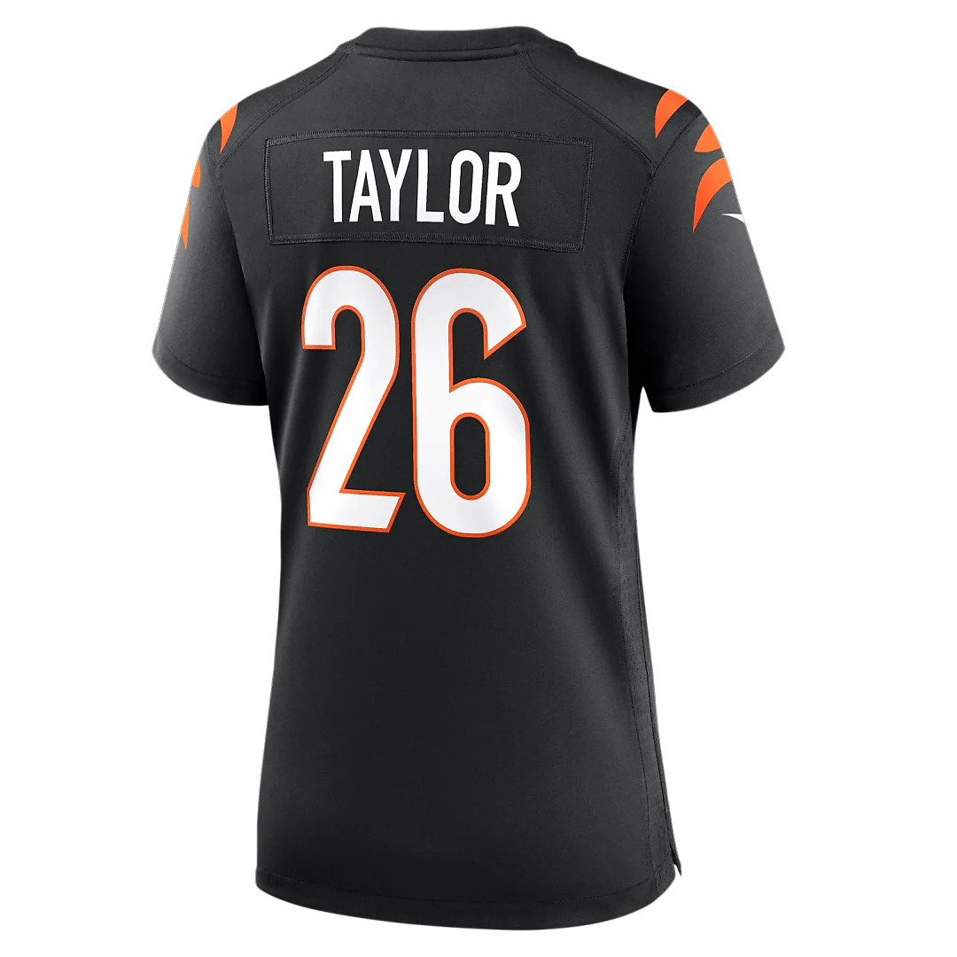 Zennovawear Ja'Sir Taylor Cincinnati Bengals Women's Team Game Jersey - Black