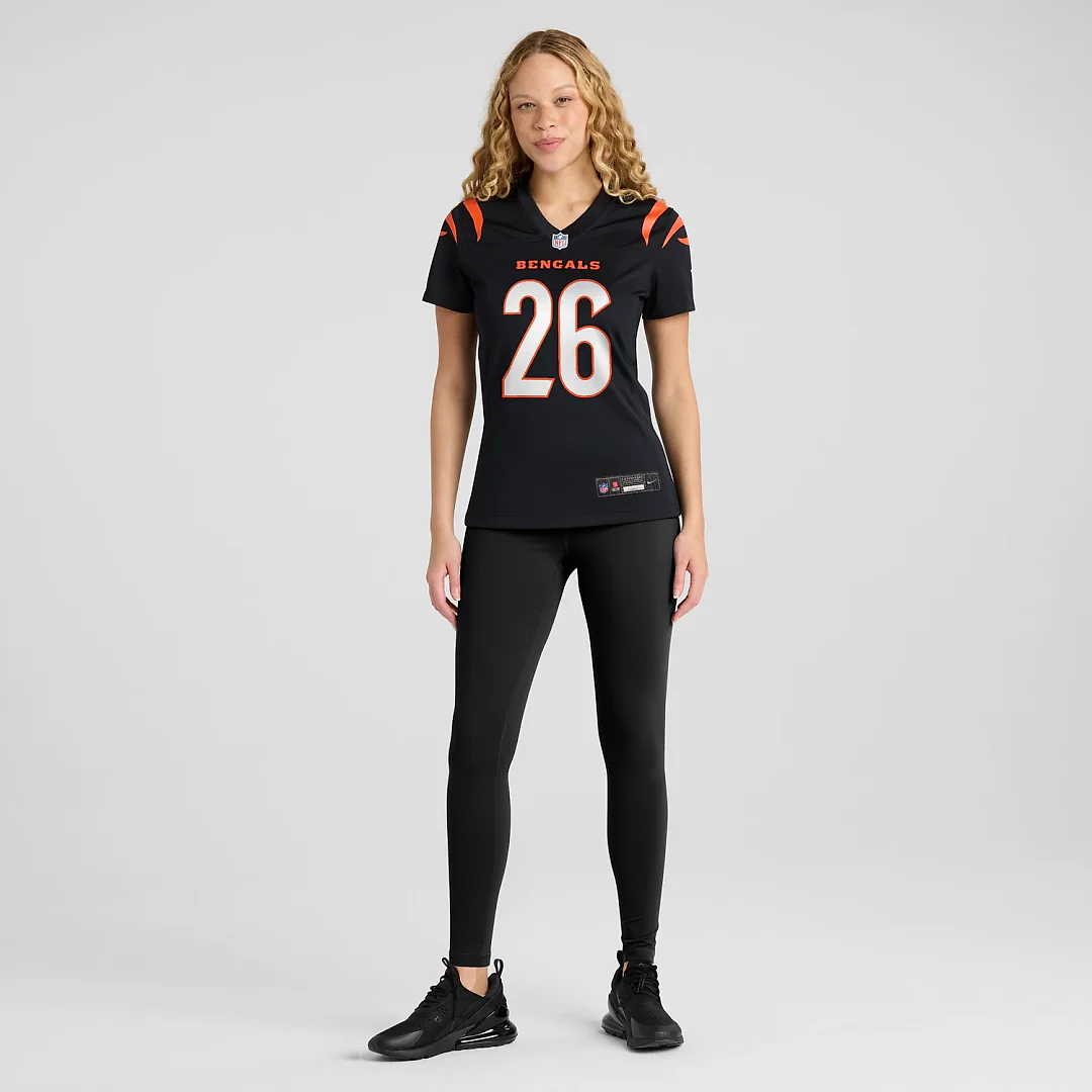 Zennovawear Ja'Sir Taylor Cincinnati Bengals Women's Team Game Jersey - Black