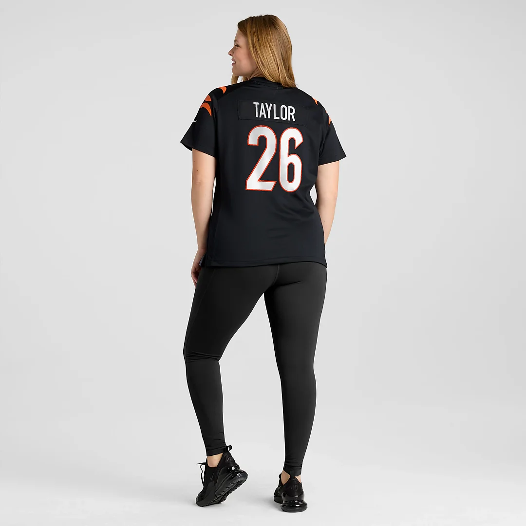 Zennovawear Ja'Sir Taylor Cincinnati Bengals Women's Team Game Jersey - Black