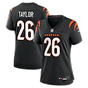 Zennovawear Ja'Sir Taylor Cincinnati Bengals Women's Team Game Jersey - Black