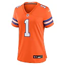 Zennovawear Jason Elam Denver Broncos Women's Mile High Collection 1977 Throwback Retired Player Game Jersey - Orange