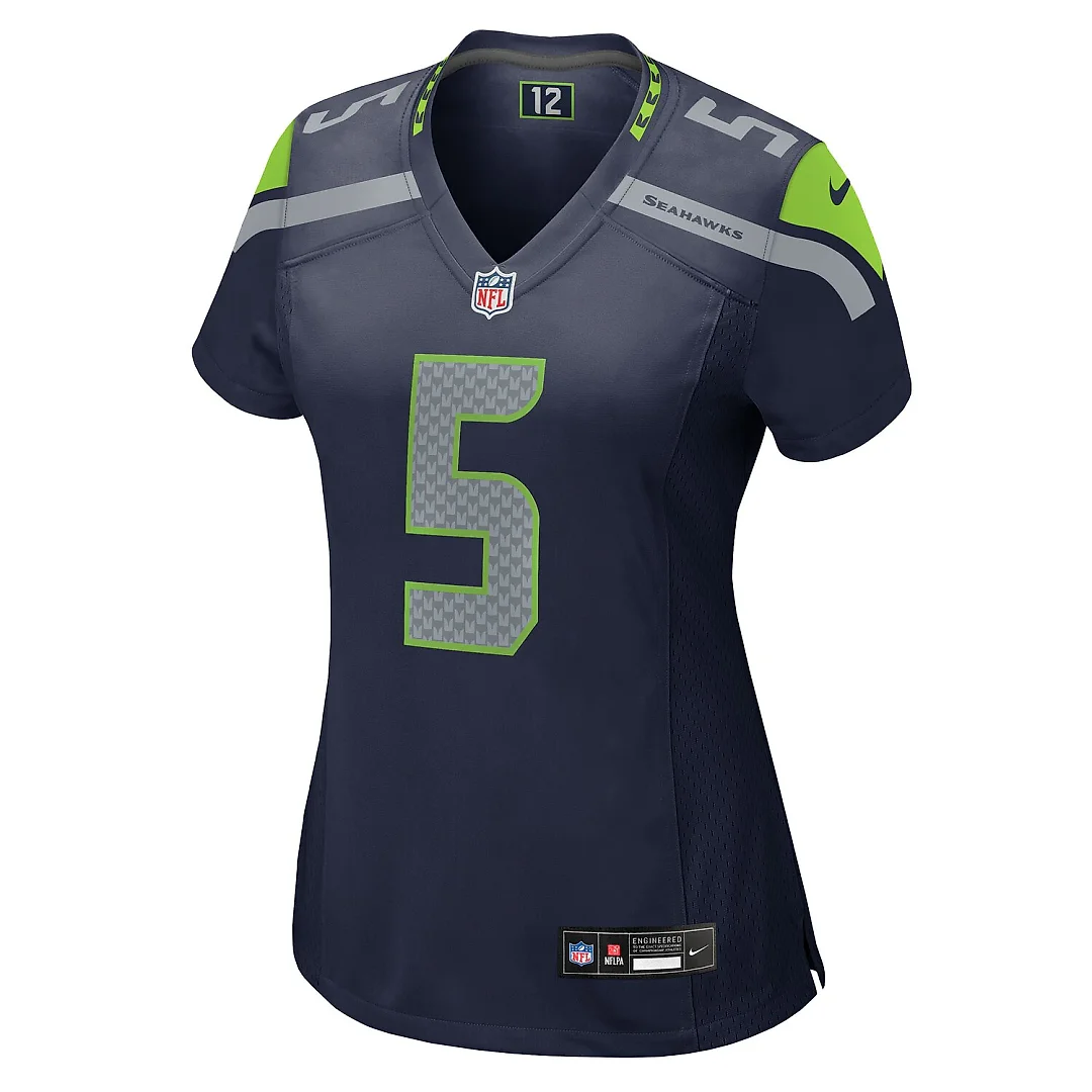 Zennovawear Jason Myers Seattle Seahawks Women's Team Game Jersey - College Navy