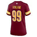 Zennovawear Javon Kinlaw Washington Commanders Women's Team Game Jersey - Burgundy