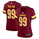 Zennovawear Javon Kinlaw Washington Commanders Women's Team Game Jersey - Burgundy