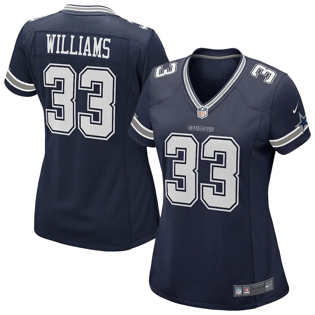 Zennovawear Javonte Williams Dallas Cowboys Women's Team Game Jersey - Navy
