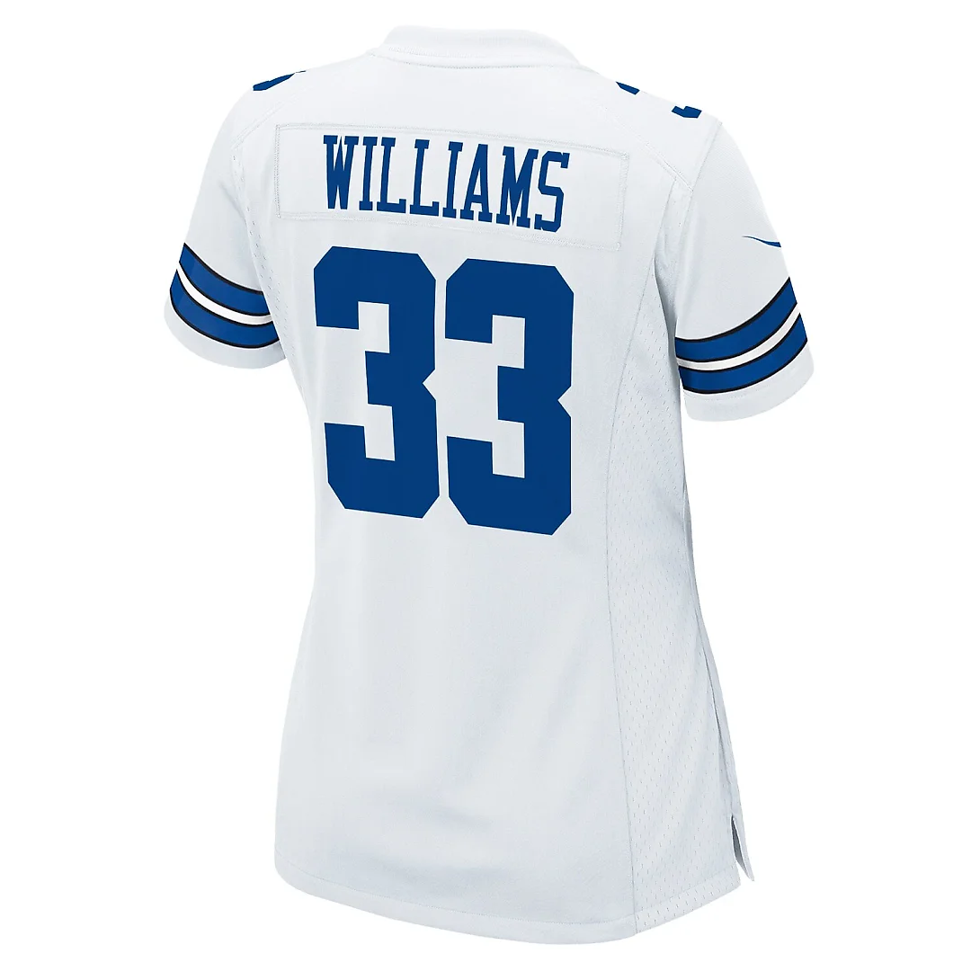 Zennovawear Javonte Williams Dallas Cowboys Women's Game Jersey - White