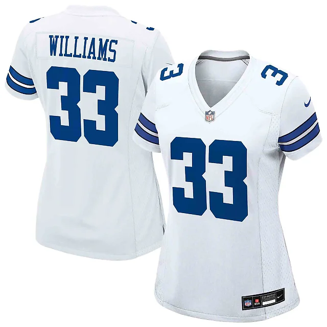 Zennovawear Javonte Williams Dallas Cowboys Women's Game Jersey - White