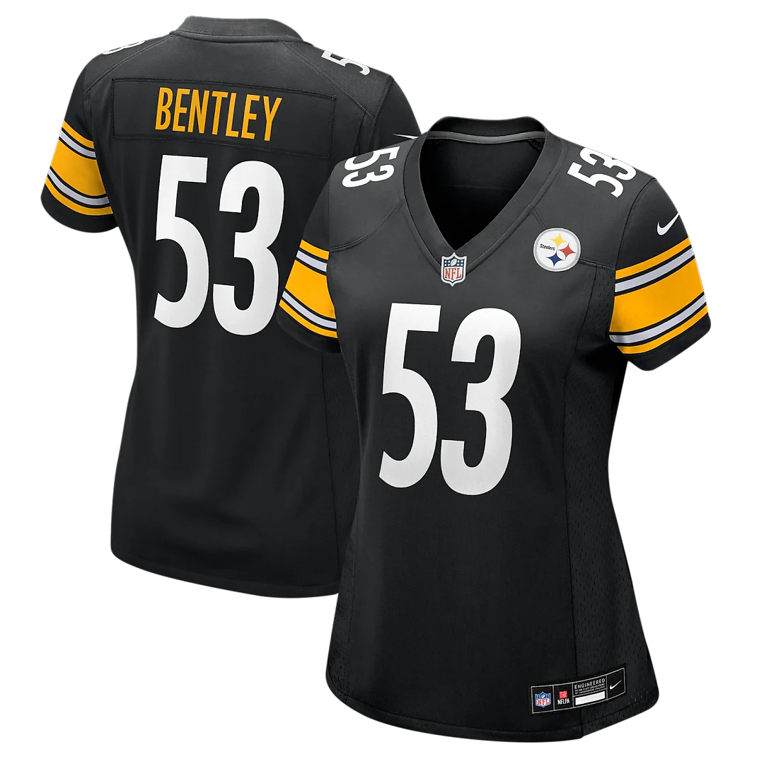 Zennovawear JaWhaun Bentley Pittsburgh Steelers Women's Team Game Jersey - Black