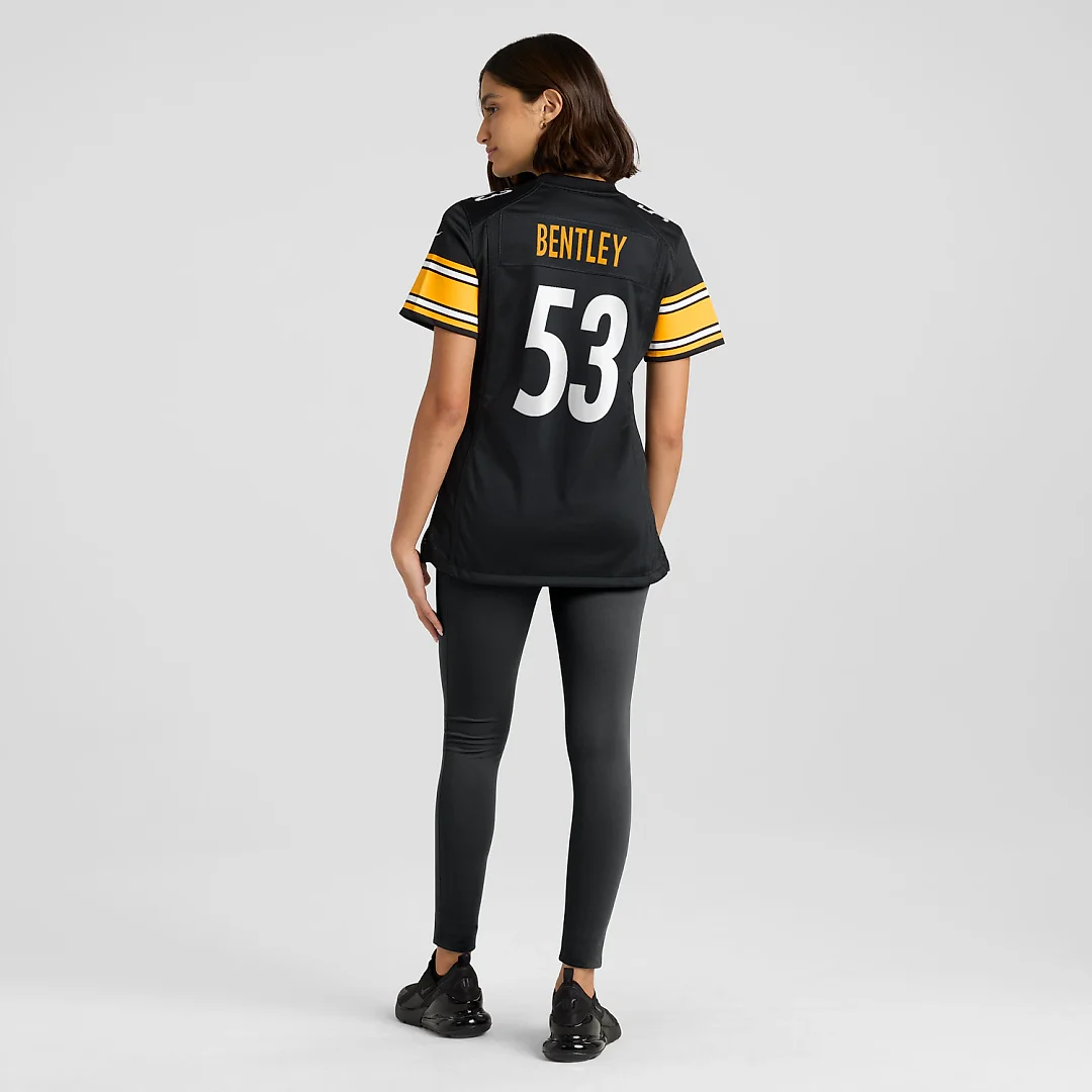 Zennovawear JaWhaun Bentley Pittsburgh Steelers Women's Team Game Jersey - Black