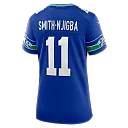 Zennovawear Jaxon Smith-Njigba Seattle Seahawks Women's Throwback Player Game Jersey - Royal