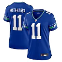 Zennovawear Jaxon Smith-Njigba Seattle Seahawks Women's Throwback Player Game Jersey - Royal