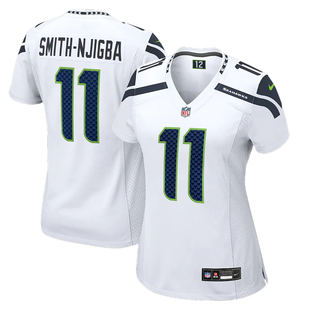 Zennovawear Jaxon Smith-Njigba Seattle Seahawks Women's Game Jersey - White