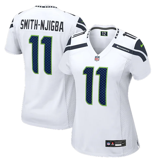 Zennovawear Jaxon Smith-Njigba Seattle Seahawks Women's Game Jersey - White