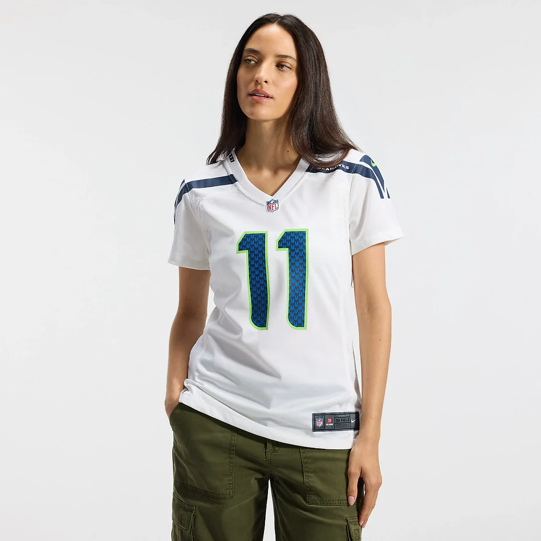 Zennovawear Jaxon Smith-Njigba Seattle Seahawks Women's Game Jersey - White