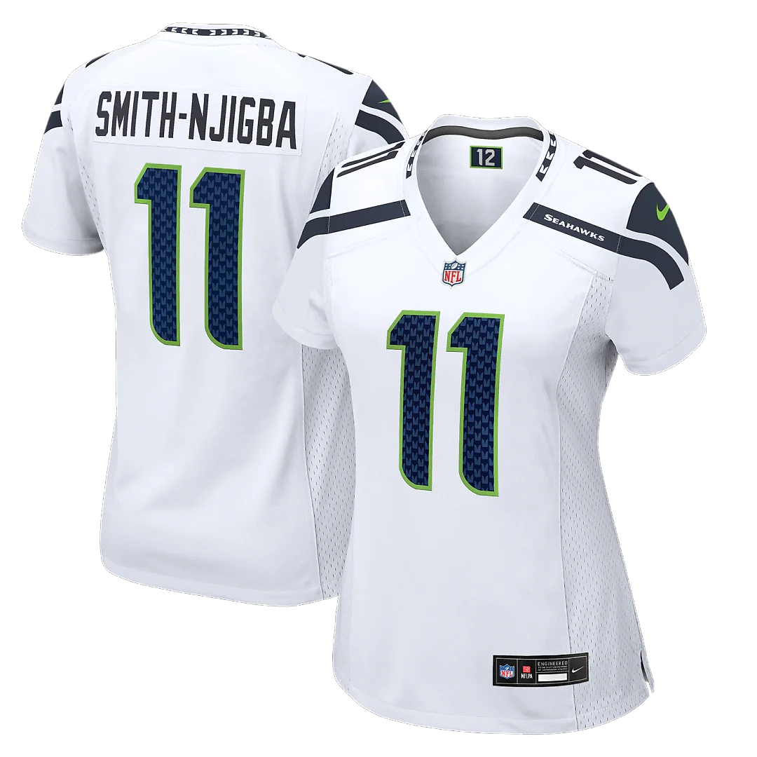 Zennovawear Jaxon Smith-Njigba Seattle Seahawks Women's Game Jersey - White