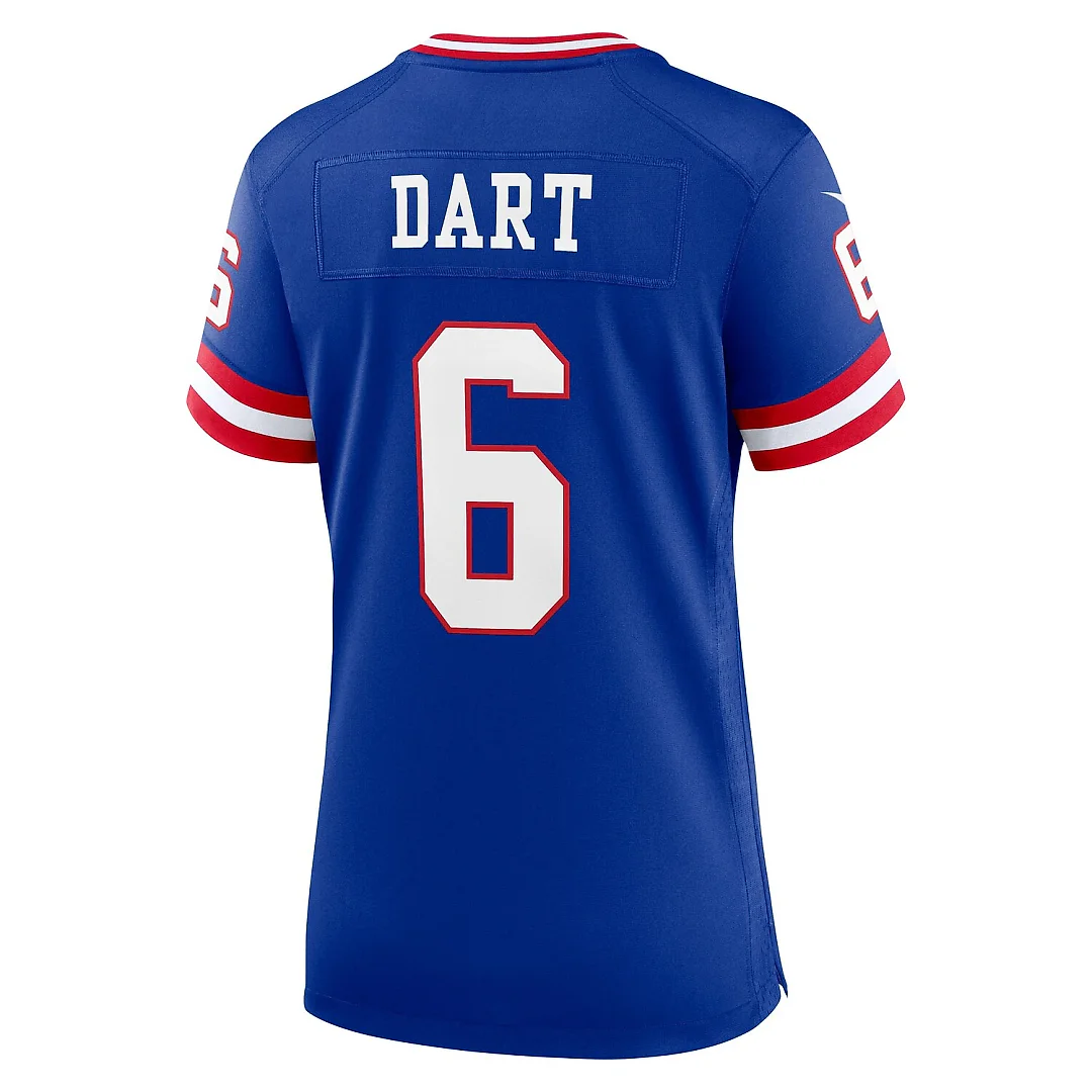 Zennovawear Jaxson Dart New York Giants Women's Alternate 2 Classic Game Jersey - Royal