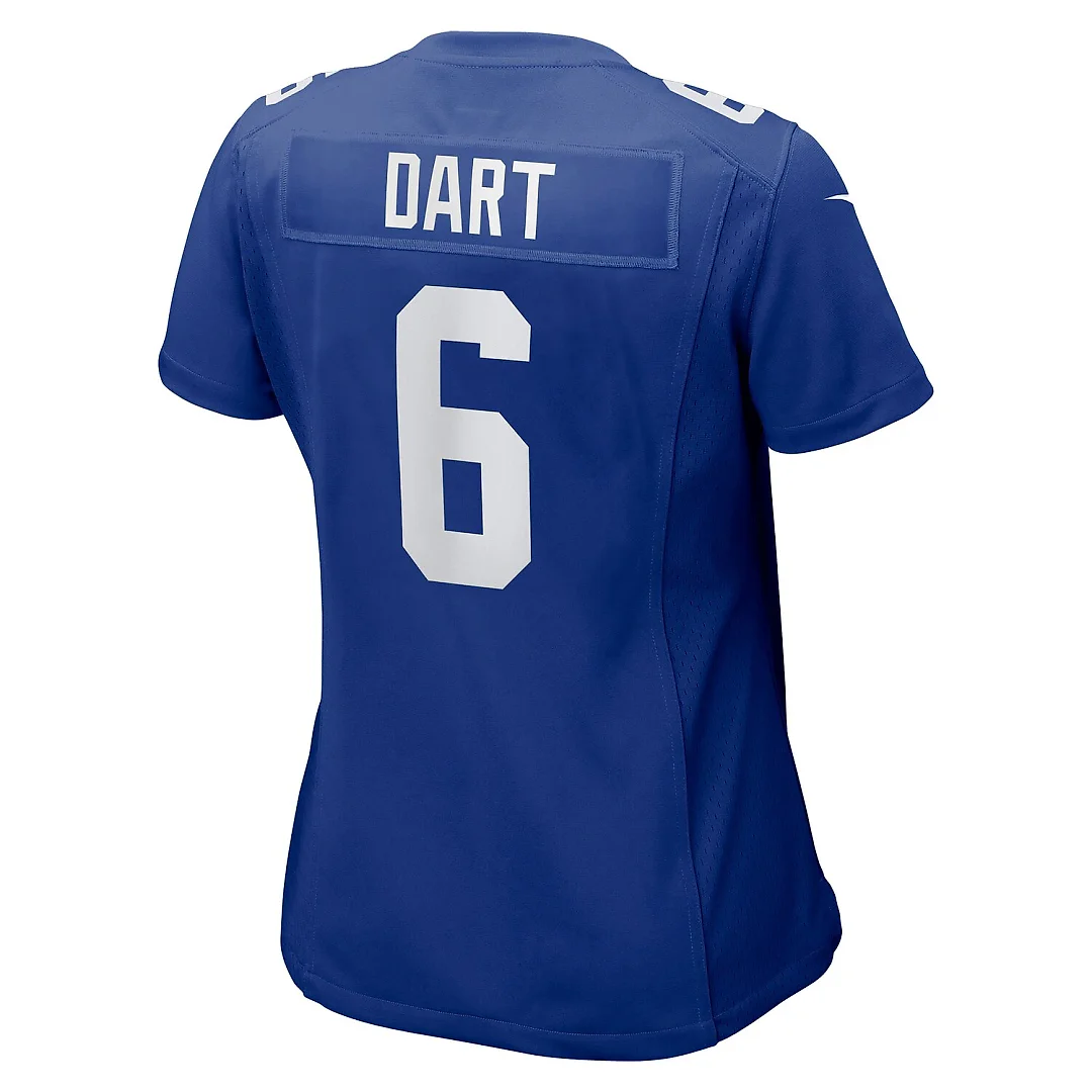 Zennovawear Jaxson Dart New York Giants Women's Team Game Jersey - Royal