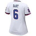 Zennovawear Jaxson Dart New York Giants Women's Alternate Vintage White Game Jersey - White