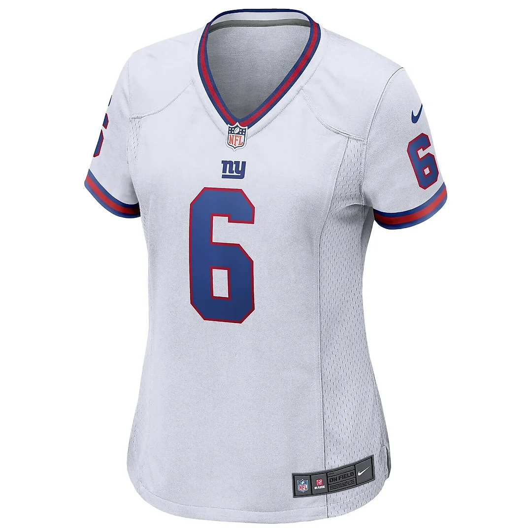 Zennovawear Jaxson Dart New York Giants Women's Alternate Vintage White Game Jersey - White