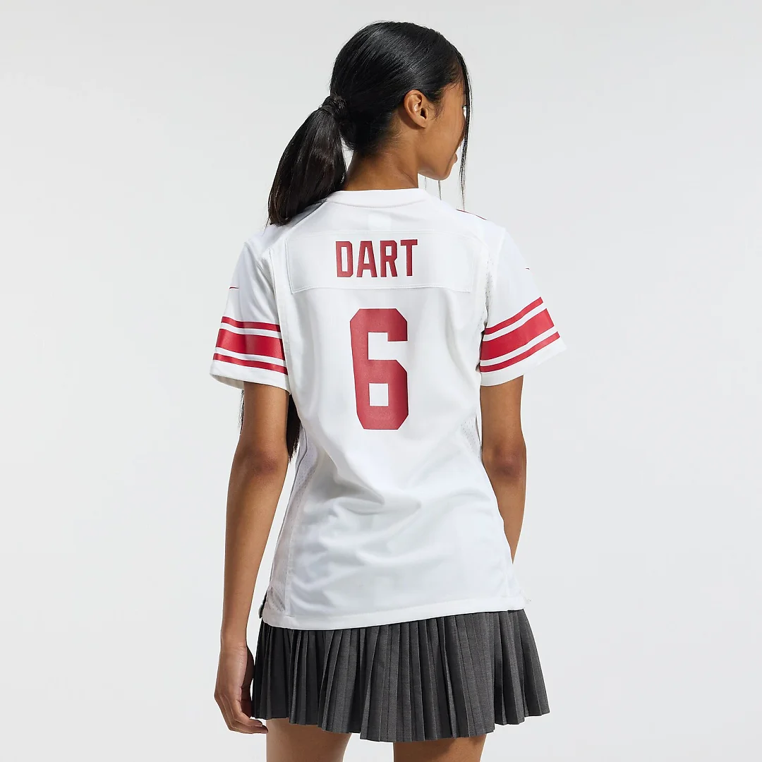 Zennovawear Jaxson Dart New York Giants Women's Game Jersey - White