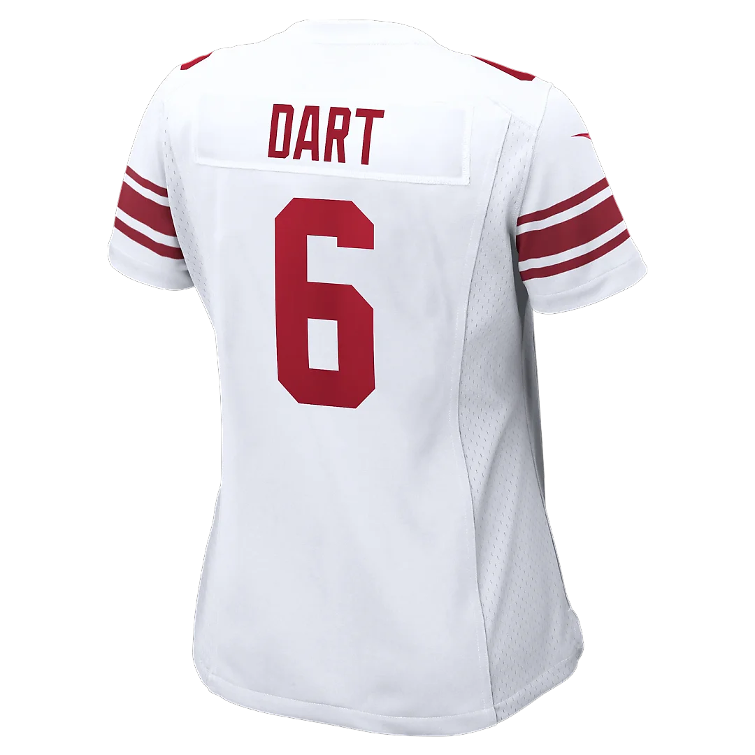 Zennovawear Jaxson Dart New York Giants Women's Game Jersey - White