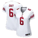 Zennovawear Jaxson Dart New York Giants Women's Game Jersey - White