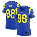 Zennovawear Jaxson Moi Los Angeles Rams Women's Team Game Jersey - Royal