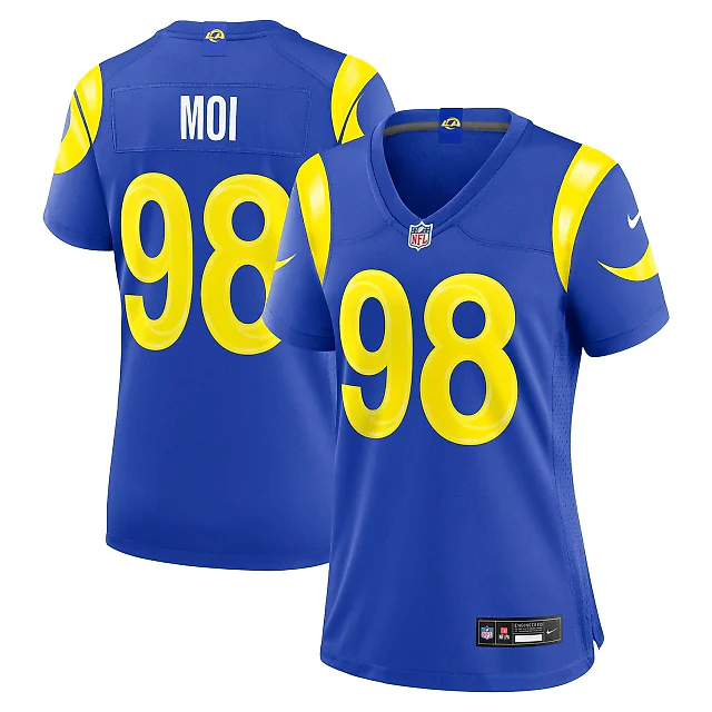 Zennovawear Jaxson Moi Los Angeles Rams Women's Team Game Jersey - Royal