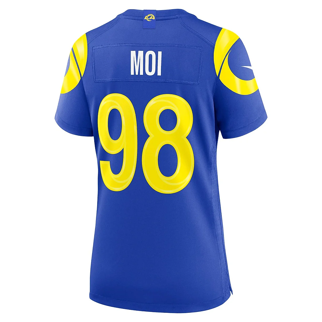 Zennovawear Jaxson Moi Los Angeles Rams Women's Team Game Jersey - Royal