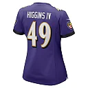 Zennovawear Jay Higgins IV Baltimore Ravens Women's Team Game Jersey - Purple