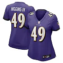 Zennovawear Jay Higgins IV Baltimore Ravens Women's Team Game Jersey - Purple