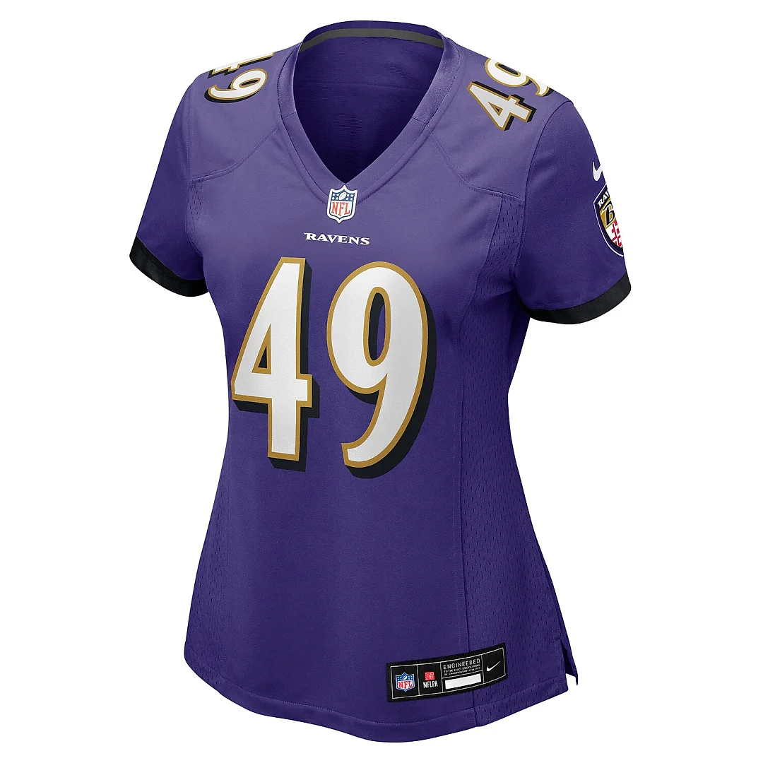 Zennovawear Jay Higgins IV Baltimore Ravens Women's Team Game Jersey - Purple