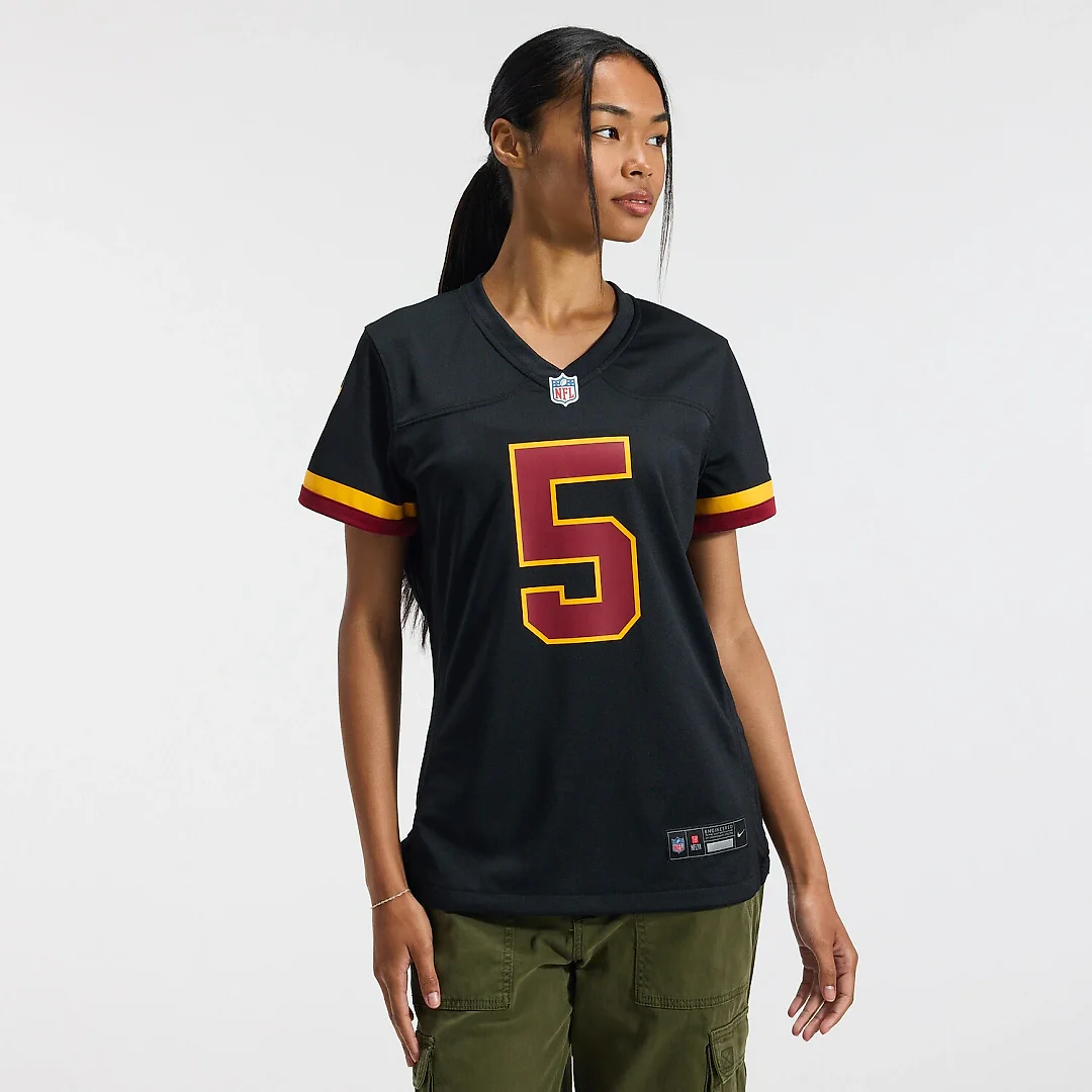 Zennovawear Jayden Daniels Washington Commanders Women's Hail Raiser Alternate Game Jersey - Black