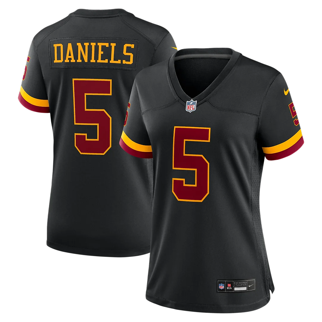 Zennovawear Jayden Daniels Washington Commanders Women's Hail Raiser Alternate Game Jersey - Black